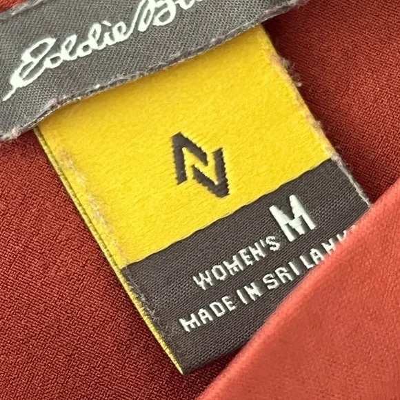 Eddie Bauer Travelers Departure Easy Tank Dress Size Medium Terracotta Orange - Picture 8 of 9